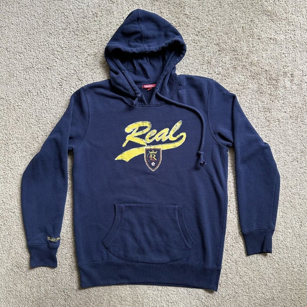 Mitchell & Ness Sweatshirt Mens Large Real Salt Lake MLS Navy Blue